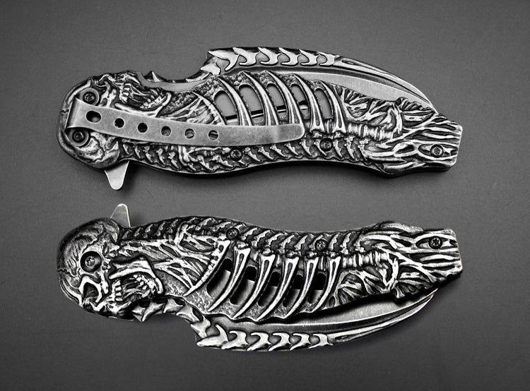 Skull Pocket Knife