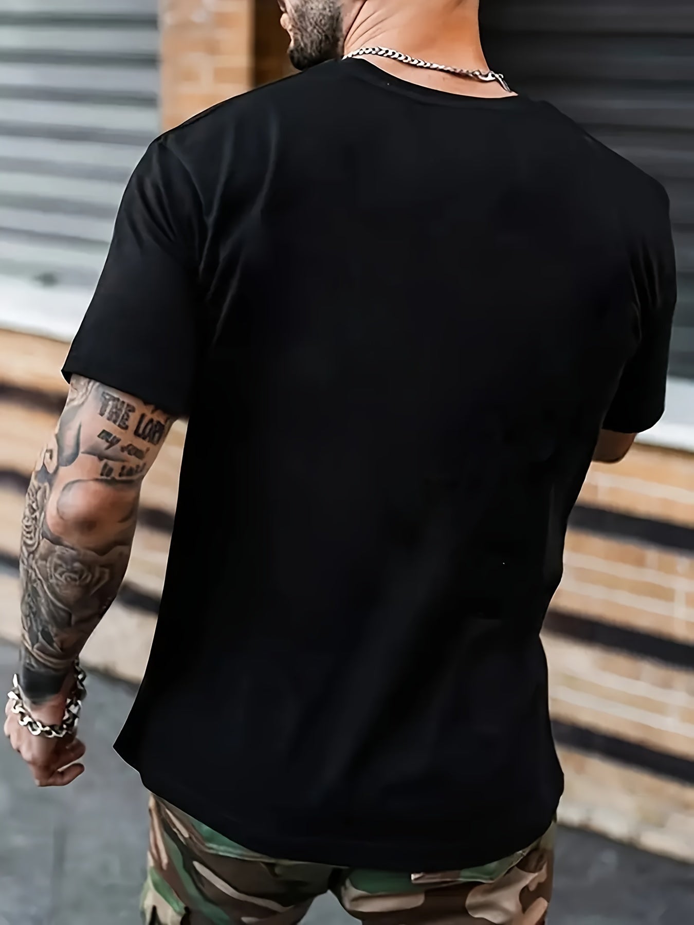 Men's Front Printed Short Sleeved T-shirt Top - Fast Food - Gift For Hunters