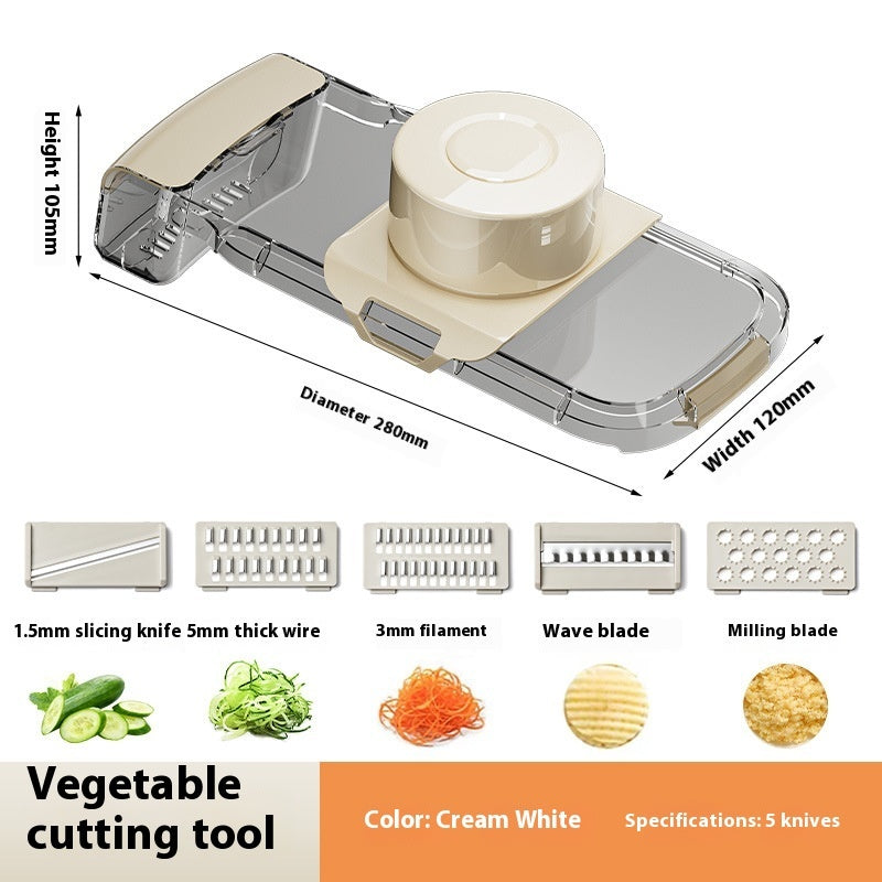 2in1 Multifunctional Vegetable Cutter For Cutting And Draining Vegetables