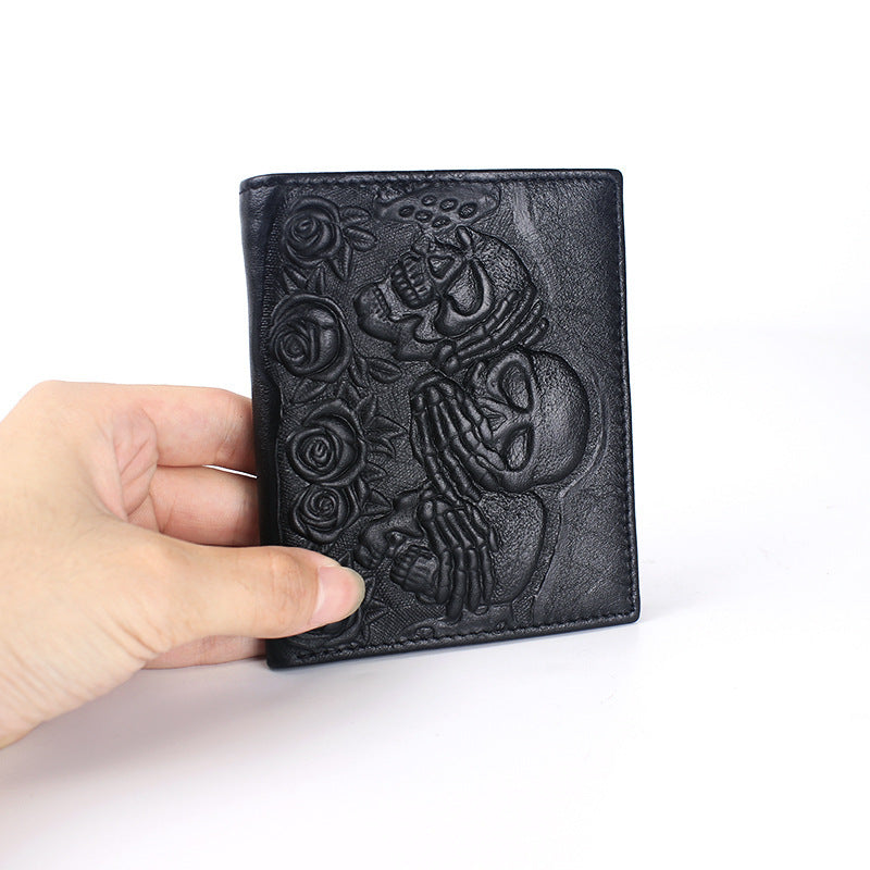 "Hear no evil, Speak no evil, See no evil" Leather Wallet Horizontal And Vertical