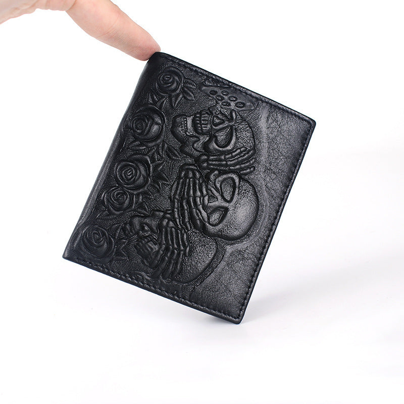 "Hear no evil, Speak no evil, See no evil" Leather Wallet Horizontal And Vertical