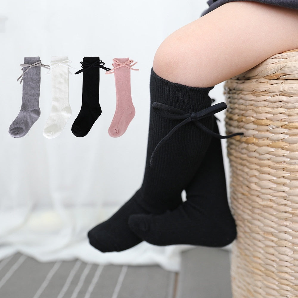 Girls' Bow Tube Socks