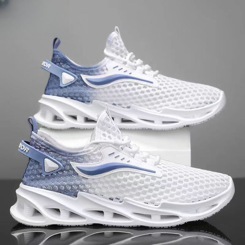 Men's Lace-up Hollow-sole Low Top Running Shoes