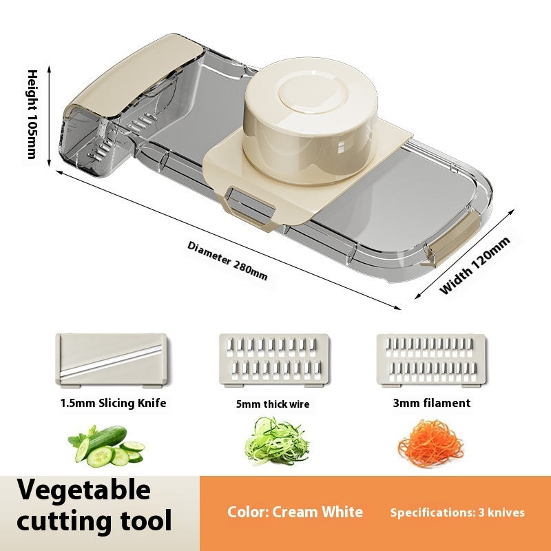 2in1 Multifunctional Vegetable Cutter For Cutting And Draining Vegetables