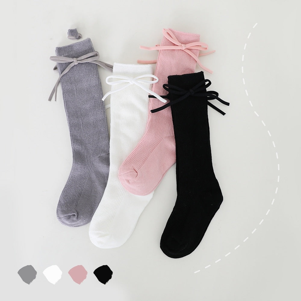 Girls' Bow Tube Socks