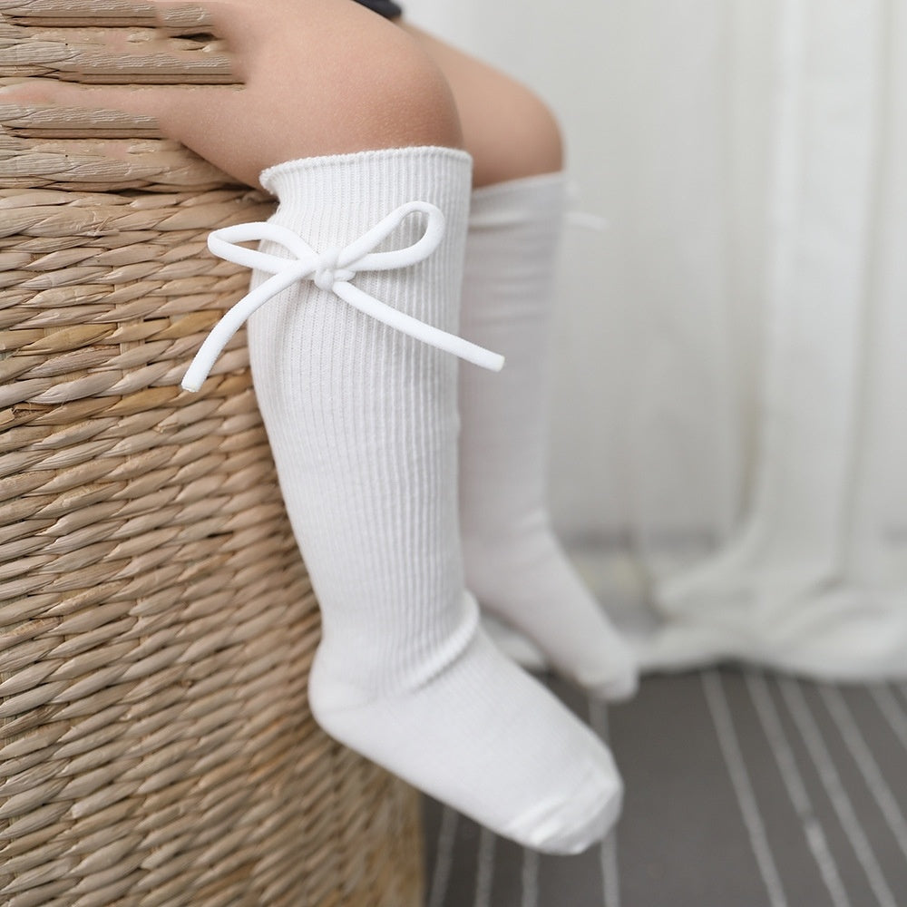 Girls' Bow Tube Socks