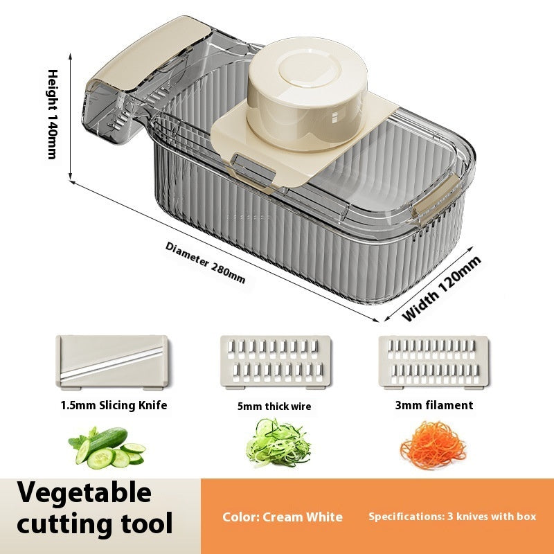 2in1 Multifunctional Vegetable Cutter For Cutting And Draining Vegetables