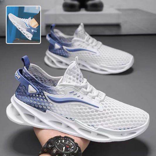 Men's Lace-up Hollow-sole Low Top Running Shoes