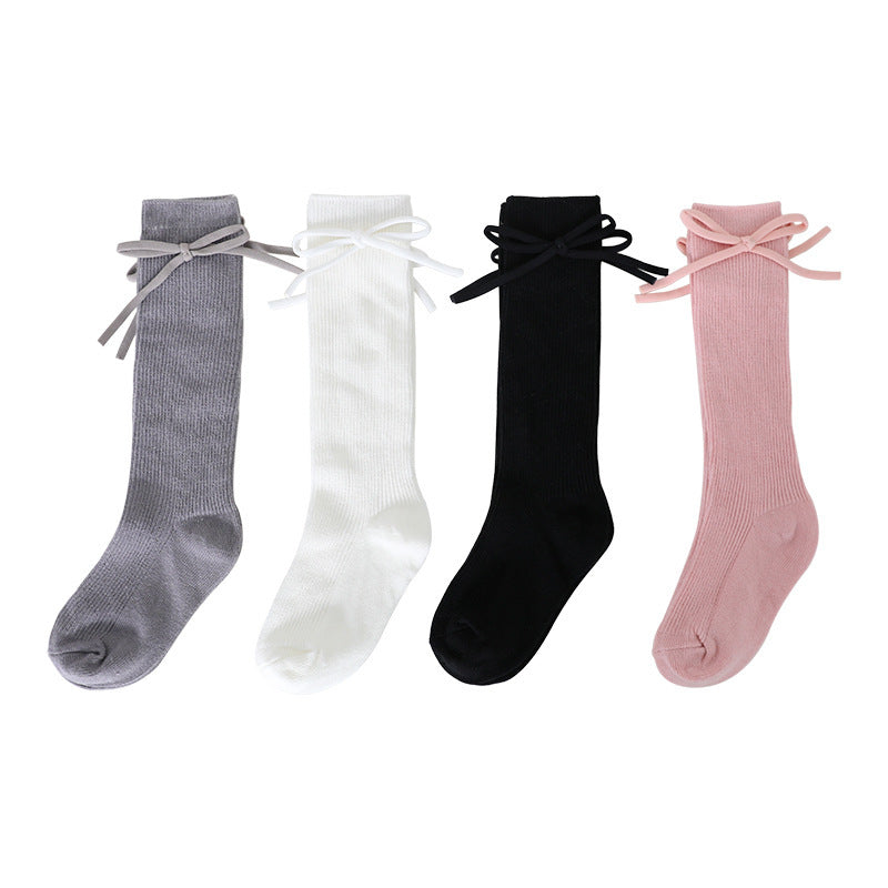 Girls' Bow Tube Socks