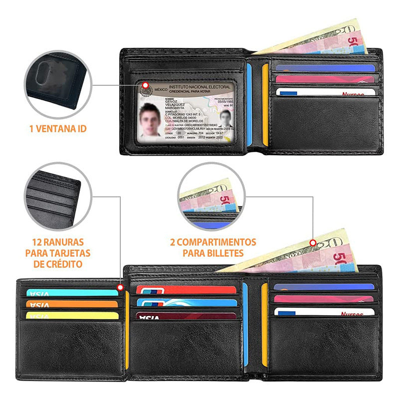 Men's Anti-magnetic Thin Wallet Special Carbon Fiber Multi Card Slot Wallet