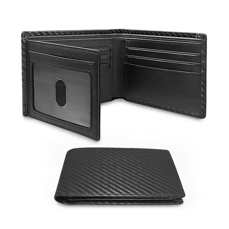 Men's Anti-magnetic Thin Wallet Special Carbon Fiber Multi Card Slot Wallet