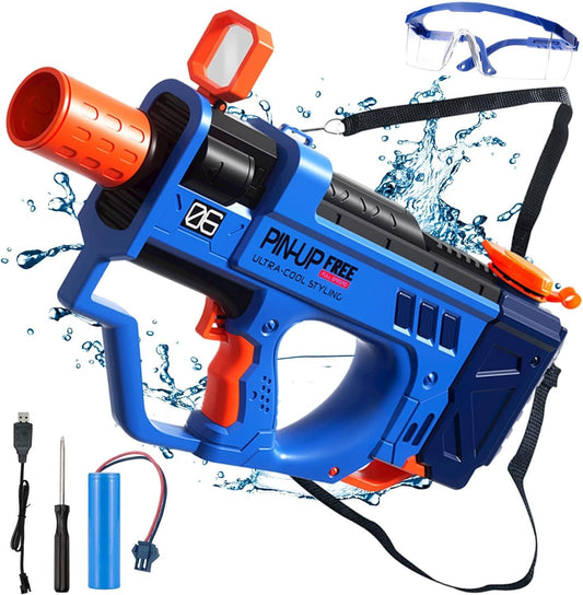 Lectric Water Gun For Adults and Kids, Motorized Squirt Guns With Rechargeable Battery   800cc High Capacity, Long Distance Automatic Water Guns Up To 32 FT Range,Water Blaster Beach Pool Toys