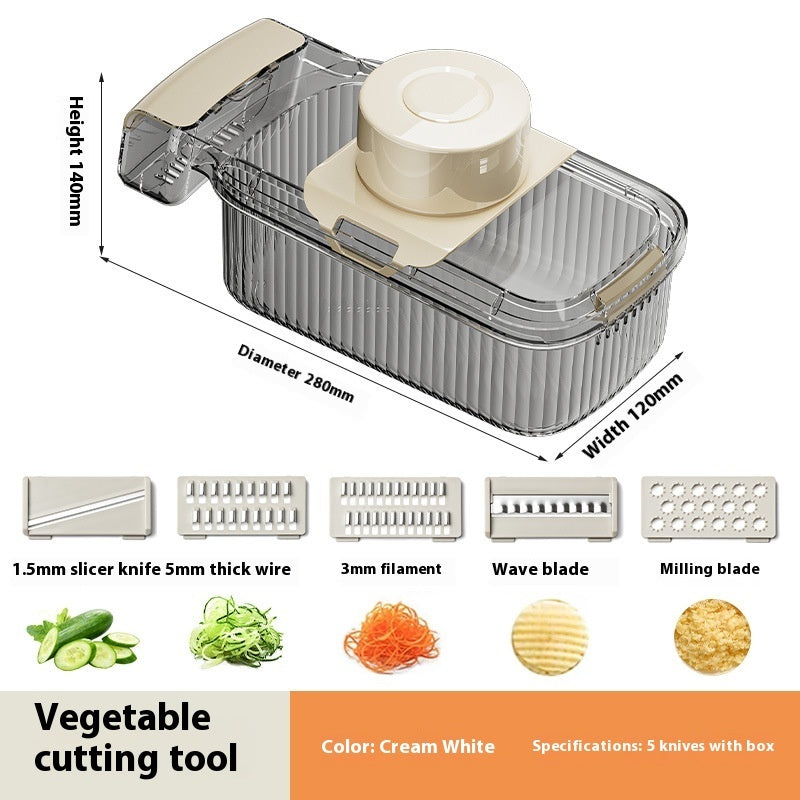 2in1 Multifunctional Vegetable Cutter For Cutting And Draining Vegetables