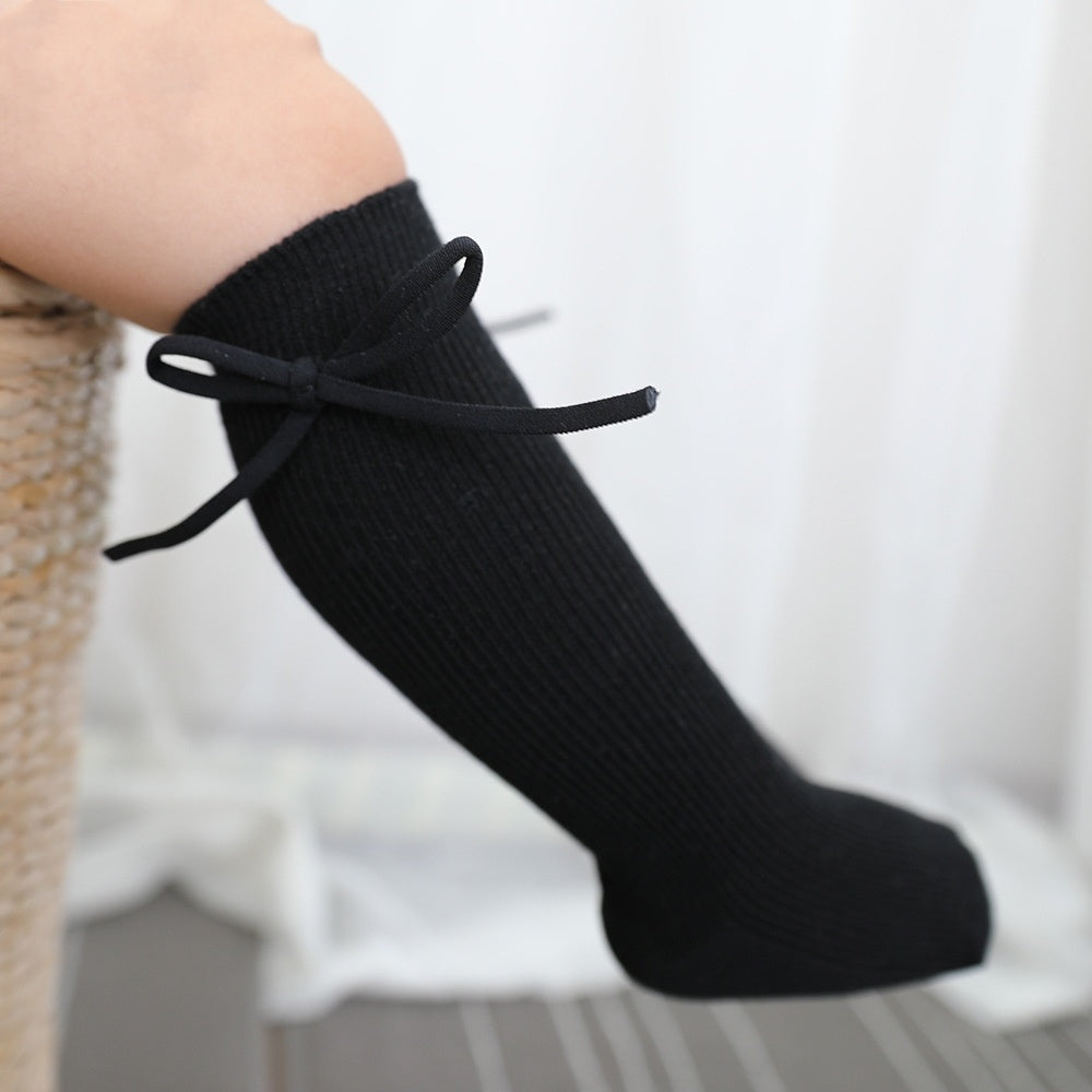 Girls' Bow Tube Socks